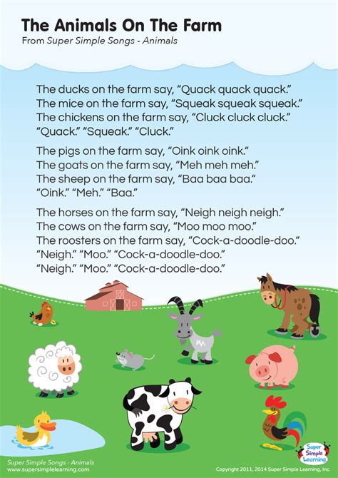 on the farm nursery rhymes|farm animals songs for toddlers.